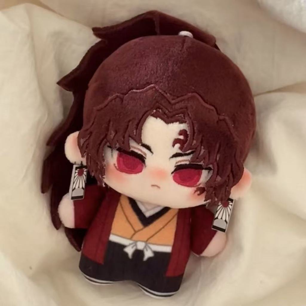 Demon Slayer Yoriichi Tsugikuni 10 ซม.ตุ๊กตาผ้าฝ้ายของขวัญของเล่นสําหรับแฟนอะนิเมะ