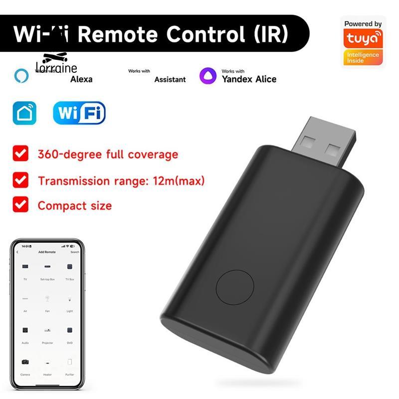 Tuya WiFi IR รีโมทคอนโทรล Mini USB Universal TV เครื่องปรับอากาศตัวควบคุมอินฟราเรด App ควบคุมเสียง