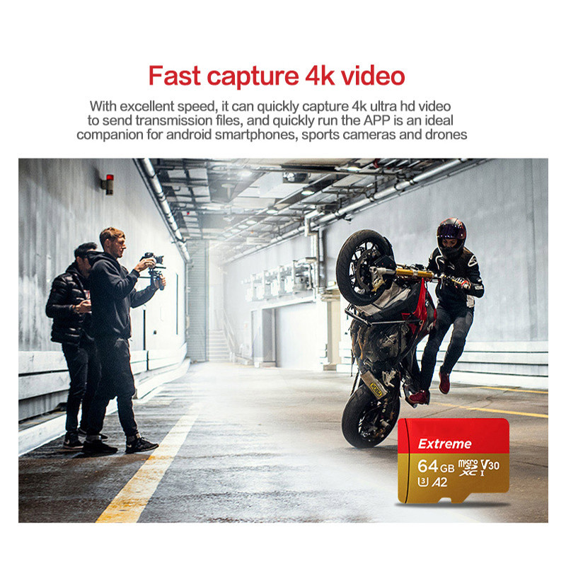 Extreme Micro SD Card 32GB 64GB 128GB A2 Micro SD 256GB 512GB 1TB TF/SD Card Class 10 สําหรับโทรศัพท