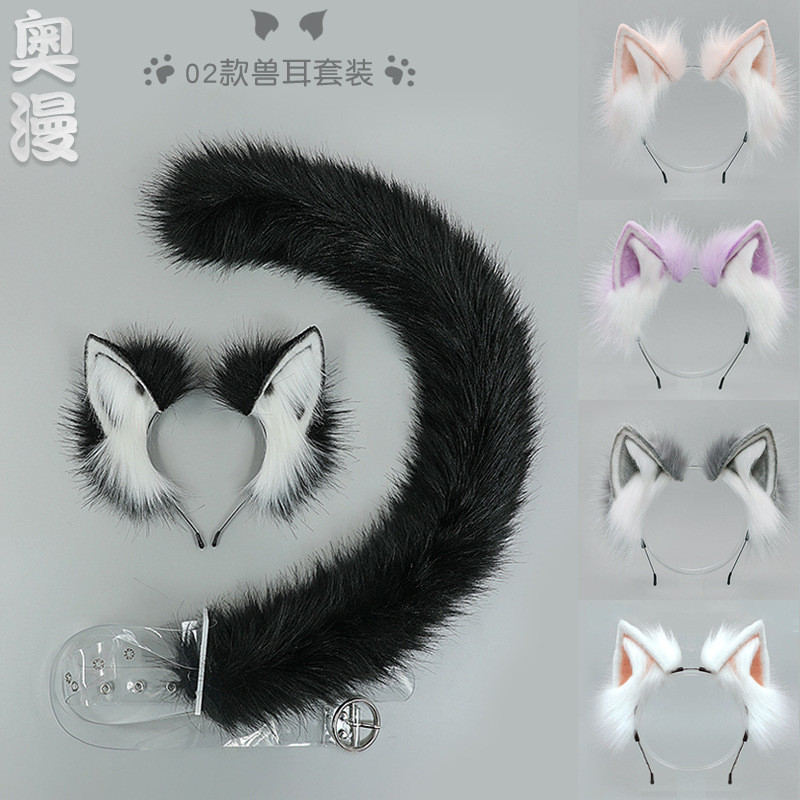 Handmade Japanese Animal Ears Headband Lolita Headdress Cat Ears Fox Plush Hairpin Hair Ornaments Ha