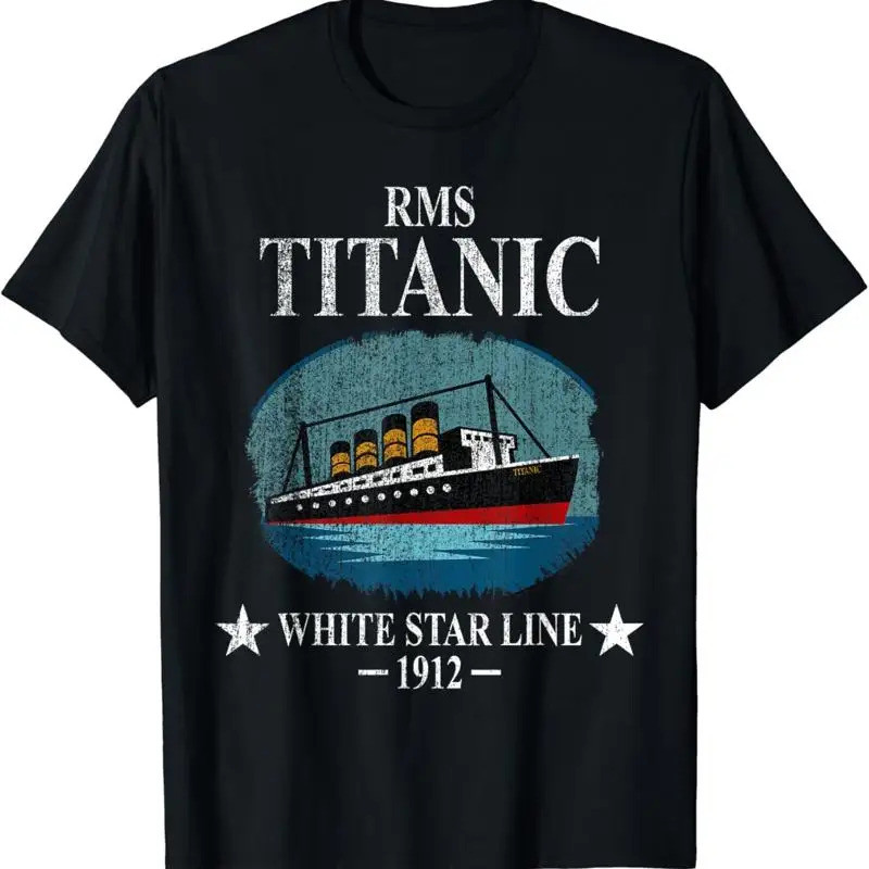 เสื้อยืดเด็กชายเด็กหญิง RMS TITANIC เรือสำราญไวท์สตาร์ไลน์ ปี 1912