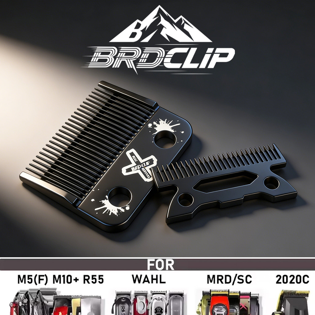 BRDCLIP ECHO Hair Clipper ใบมีดเปลี่ยน 808X ใบมีดเหล็กคาร์บอนสูง Fade Blade สําหรับ madeshow