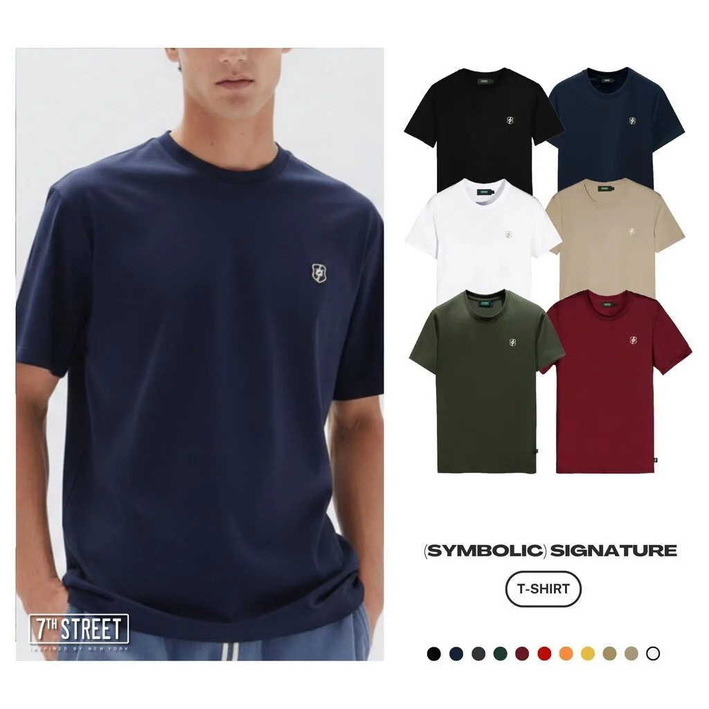 เสื้อยืด 7ᵗʰ Street รุ่น ZSL โลโก้ป้ายเหล็ก ผ้า Cotton100% นุ่มสบาย ระบายอากาศได้ดี ไซส์ M-2XL Clothing Man ผู้ชาย