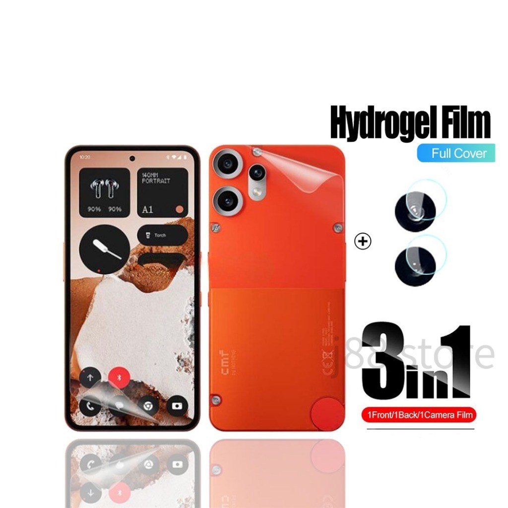 [3 in 1] Nothing Phone 3a 3a Pro 2a CMF Phone 1 Phone 1 Plus 2 1 (2a) Plus ฟิล์มกันรอยหน้าจอ Hydroge
