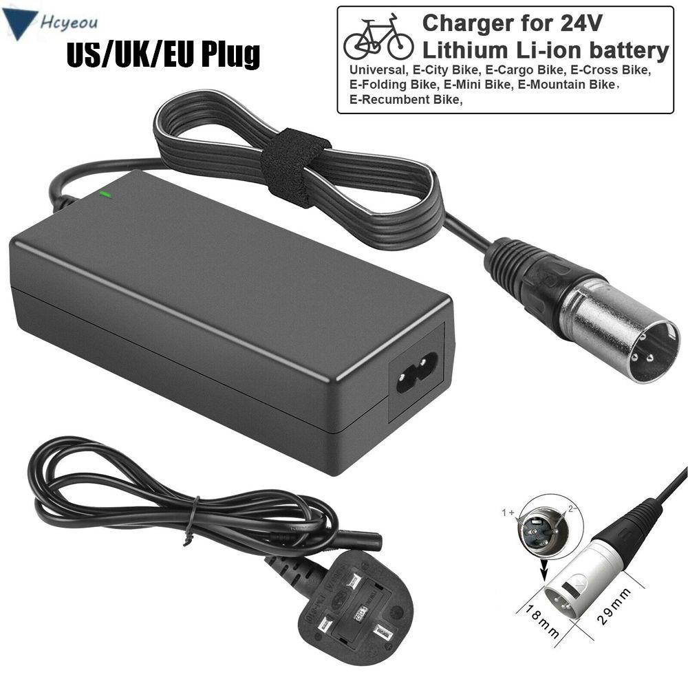 HCYEOU Power Adapter ทนทาน Mobility สกู๊ตเตอร์รถเข็น Ebike Charger