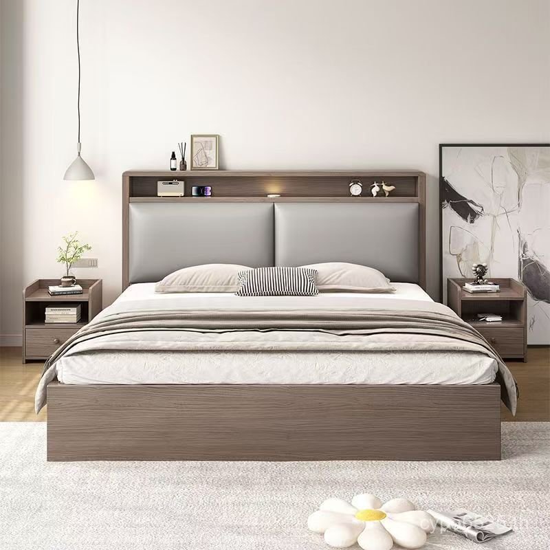 Su 1.5m B & B 1.82m เตียงเดี่ยวคู่ Solid Small Apartment Master 1.2 เตียงในครัวเรือน Simple เช่าห้อง