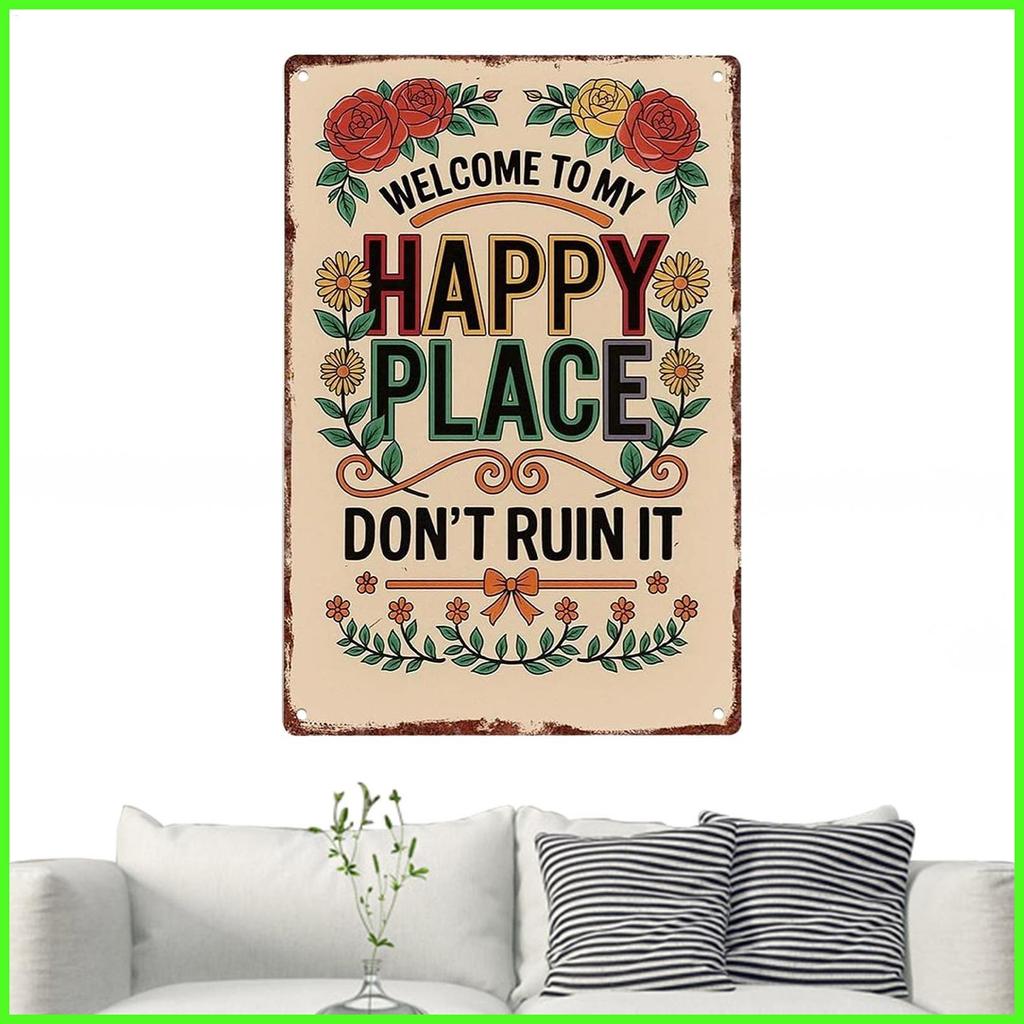 Wall Art Decor Sign Farmhouse โลหะตกแต่งผนังความงามป้ายโลหะสําหรับ Farmhouse Home Apartment ห้องนอน 