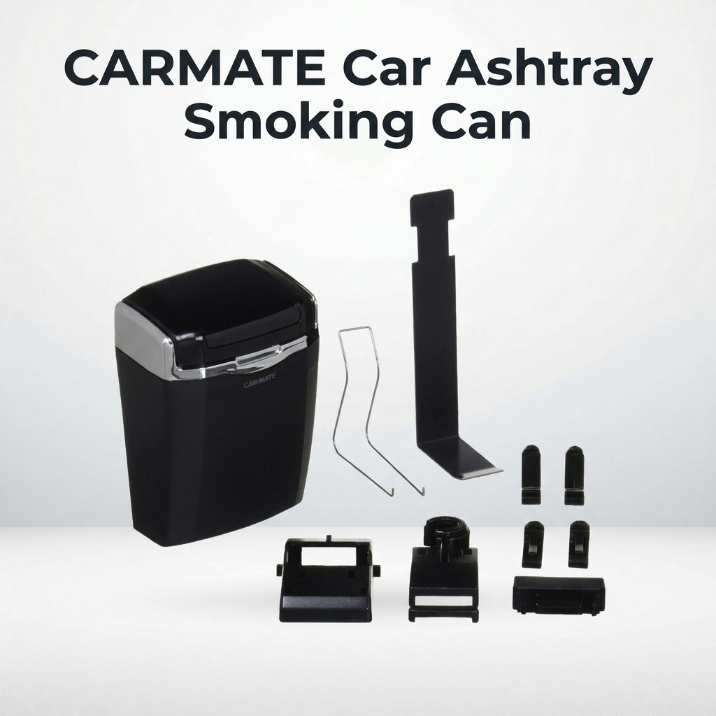 ที่เขี่ยบุหรี่ในรถ Carmate ทรงสี่เหลี่ยมแบบแขวน (CZ84) | Carmate Car Ashtray, Square Hanging Type, C