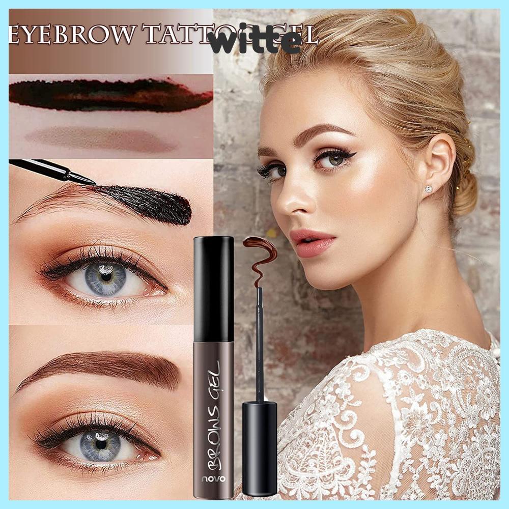 WITTE Peel Tattoo Eyebrow Gel Eyebrow Tint Up ถึง 3 วัน Waterproof Tint EyeBrow Gel