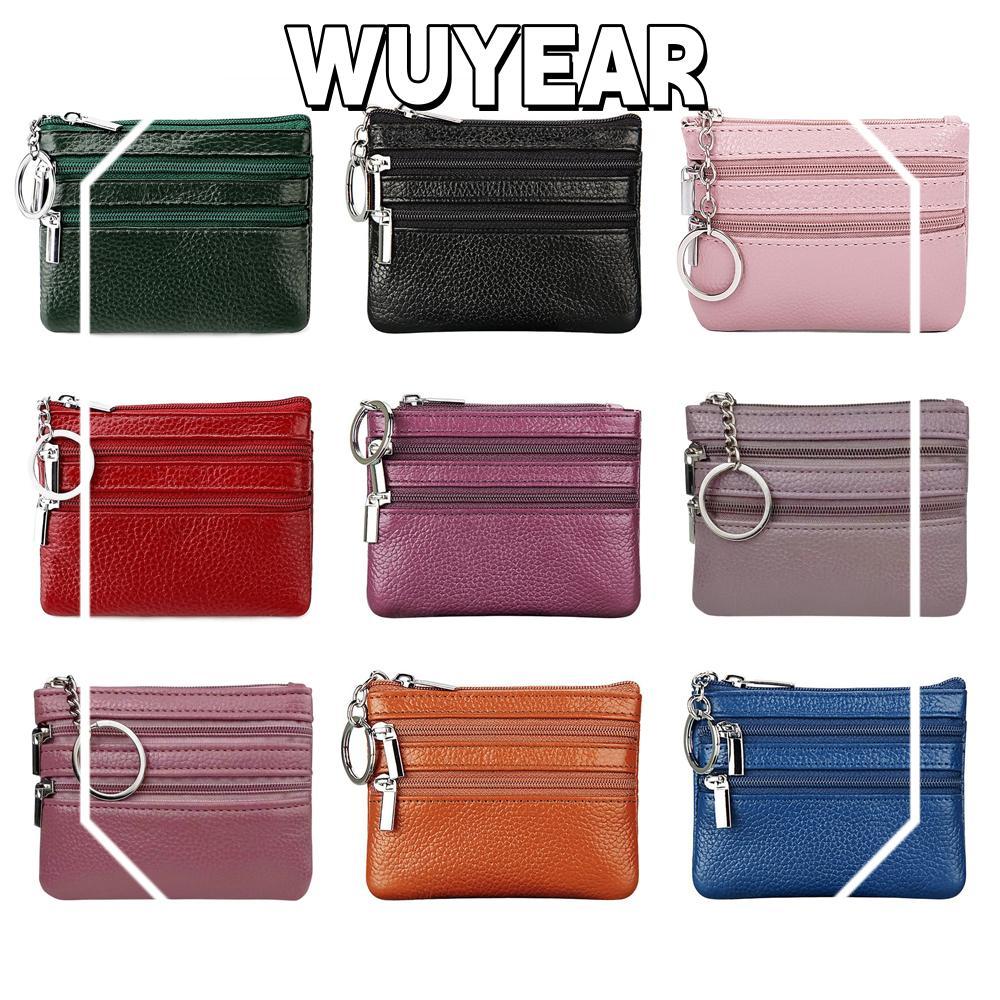 กระเป๋ากันน้ำสำหรับใส่เหรียญและพวงกุญแจ พร้อมซิปรหัสและสายคล้องบัตรเครดิต ทำจากหนังเทียม PU