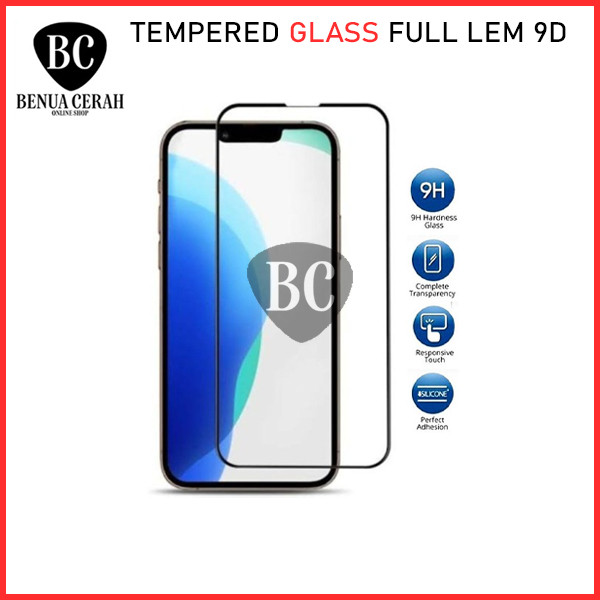 TEMPERED GLASS FULL GLUE 9D VIVO V7-V9-V11i-V11 PRO-V15-V15 PRO-V17 PRO-V19-V20-V20 2021-V20SE-V20-V