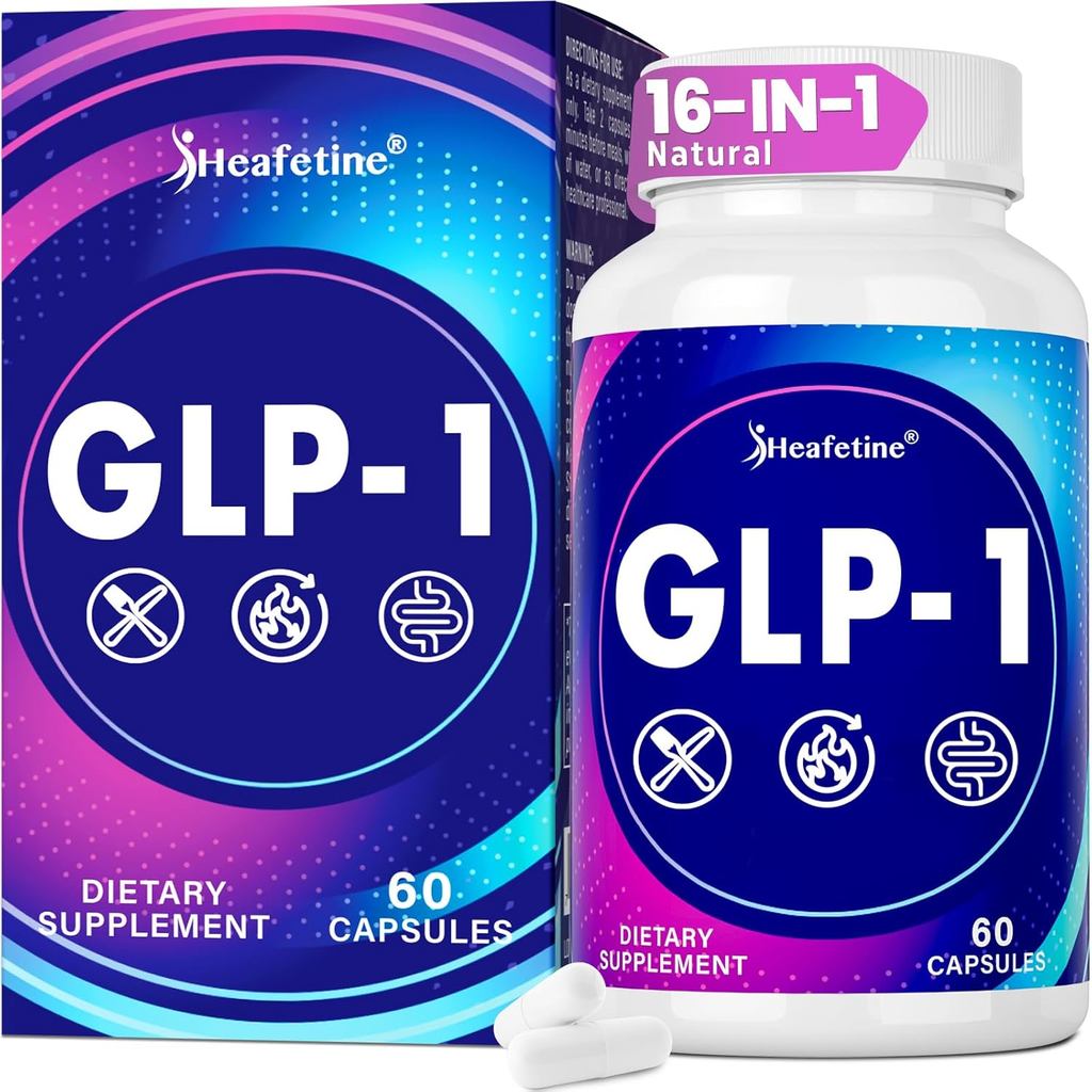 GLP-1 อาหารเสริมสําหรับผู้หญิงและผู้ชาย, GLP 1 สูตรวิทยาศาสตร์ธรรมชาติ 16X, GLP-1 พร้อมโปรไบโอติก, ฮ