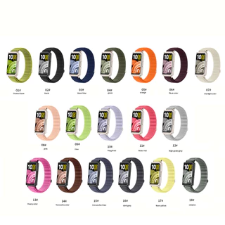 ไนลอนถัก Sport Loop Band สําหรับ Huawei Band 11 10 9 8 11 Pro กันน้ําและ Breathable แฟชั่นคลาสสิกเปลี่ยนสายนาฬิกา