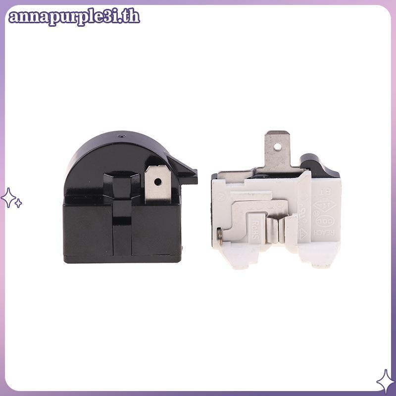 ANNAP 2PCS QP2-4.7 PTC Starter รีเลย์ 1 พินตู้เย็นรีเลย์และ 6750C-0005P ตู้เย็น Overload Protector T