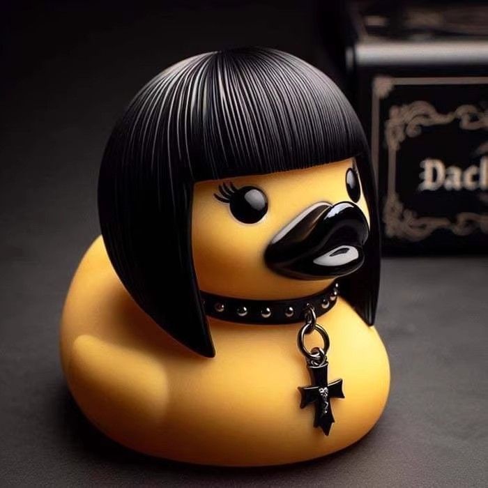 Duckieville Duck Satan Duck Punk Duck Death Rock Duck นาง. Valentina Gothic Duck เครื่องประดับ 4.18