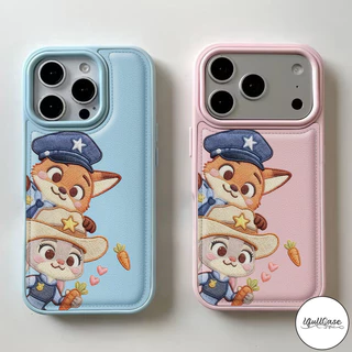 เคสโพรงใหญ่ ลับคู่นิคจูดี้ สัตว์น่ารัก สไตล์ฮิต สำหรับIPhone 17 15 16 13 11 AIR XR 12 14 Pro Max 7 16 14 15 8 Plus X SE
