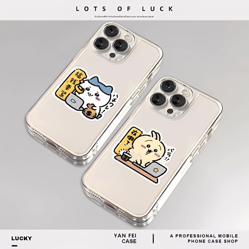 Chikawa ทํางานเหมาะสําหรับ iqoo13 เคสโทรศัพท์ 12 โปร่งใส neo10pro OnePlus 13t/ace5 ขนาดเล็กแปด 3v Us