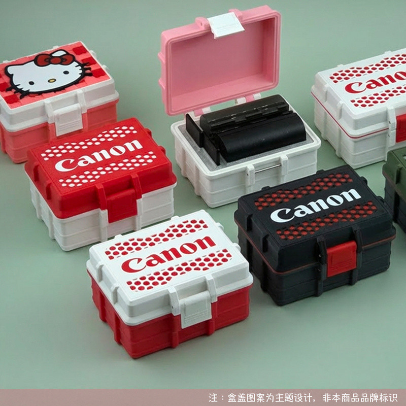 กล่องเก็บของ Canon Canon LP-E6/LP-E17/LP-E12 การ์ดหน่วยความจํากล่องเก็บของแบบบูรณาการ