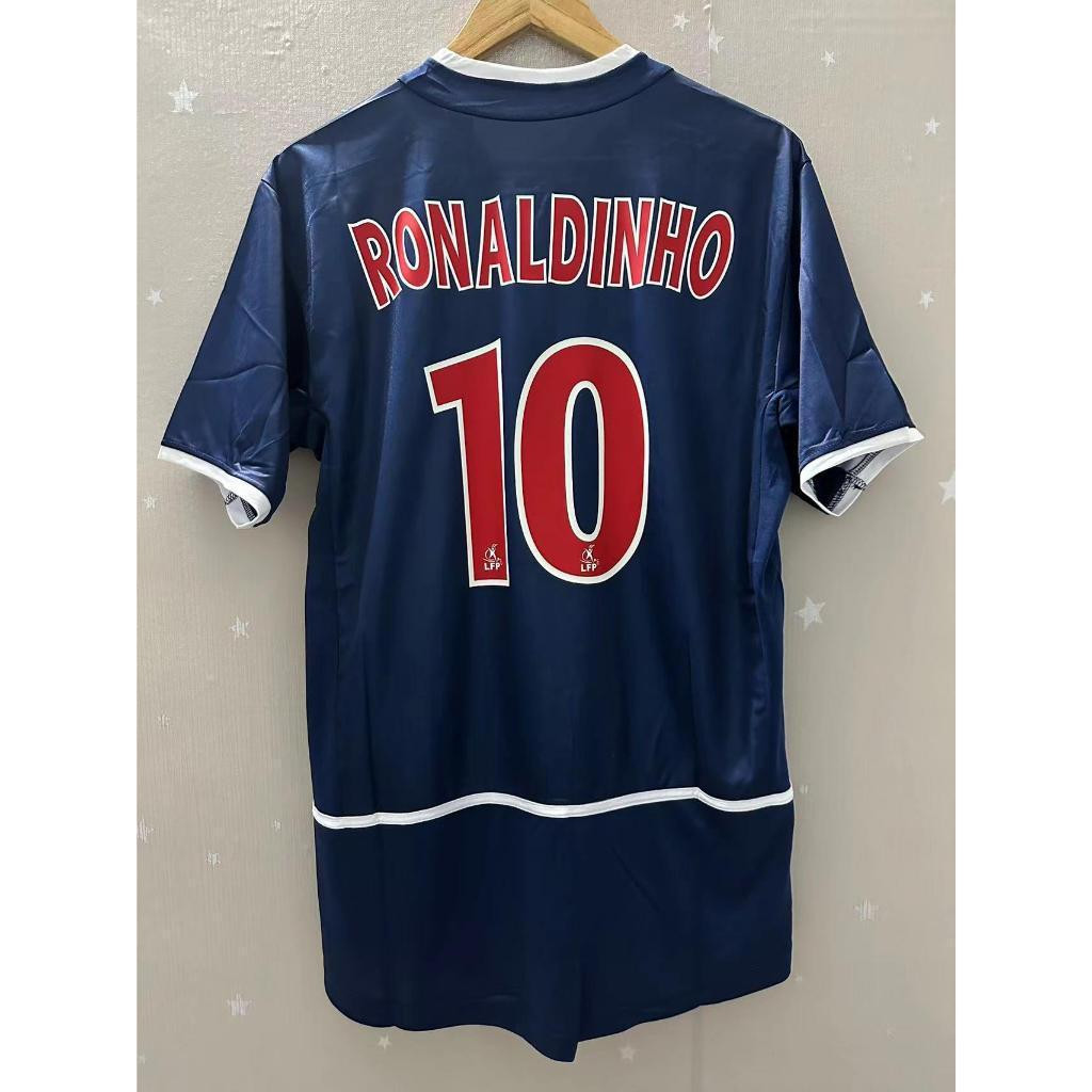 S-XXL PSG Ronaldinho Quality Retro Football Jersey