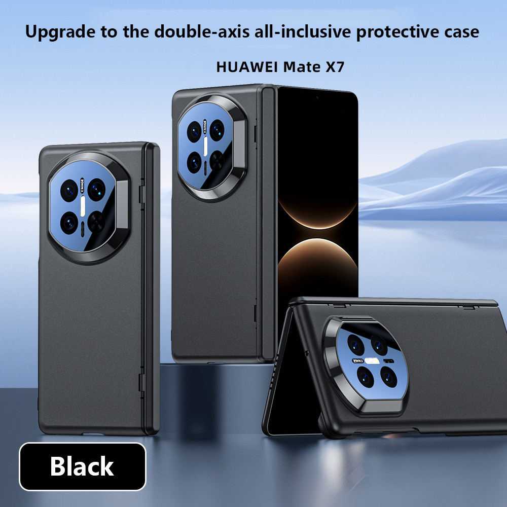 360 ° การหมุนสําหรับ Huawei Mate X7 MateX7 5G Magnetic Double Center Axes บานพับฝาครอบป้องกัน