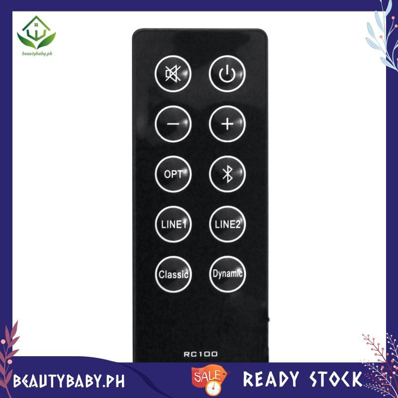 [beautybaby.ph] เปลี่ยน RC10D RC100 รีโมทคอนโทรลสําหรับ R2000DB Soundbar ขับเคลื่อนลําโพงบลูทูธชั้นว