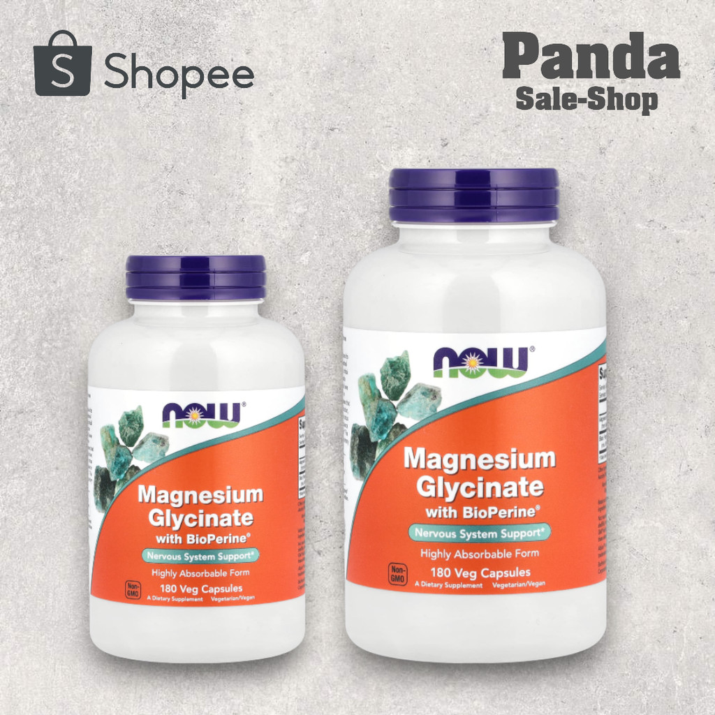 NOW Foods, Magnesium Glycinate With BioPerine®