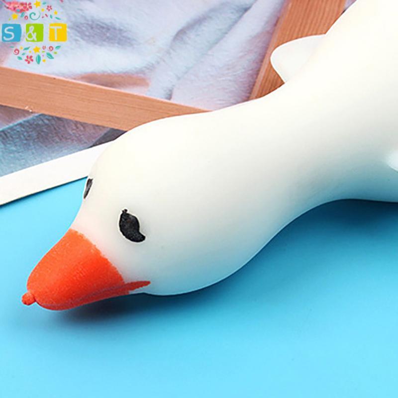 S&T 1Pc Duck Shape Bounce And Dpression Big White Goose รูปที่ 6