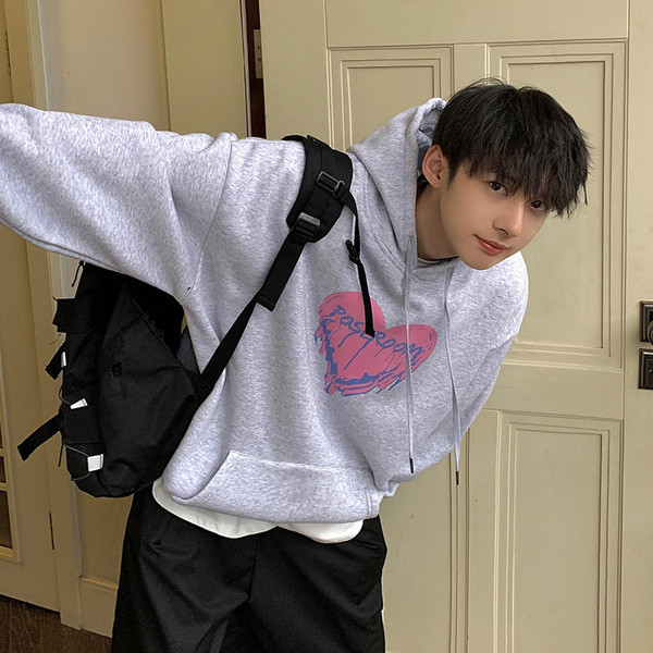 เสื้อ hood เสื้อฮู้ด h and m เสื้อคลุมผู้ชายแบบใหม่ปี 2023 สำหรับฤดูใบไม้ร่วงและหนาว ออกแบบสวยงาม พิ