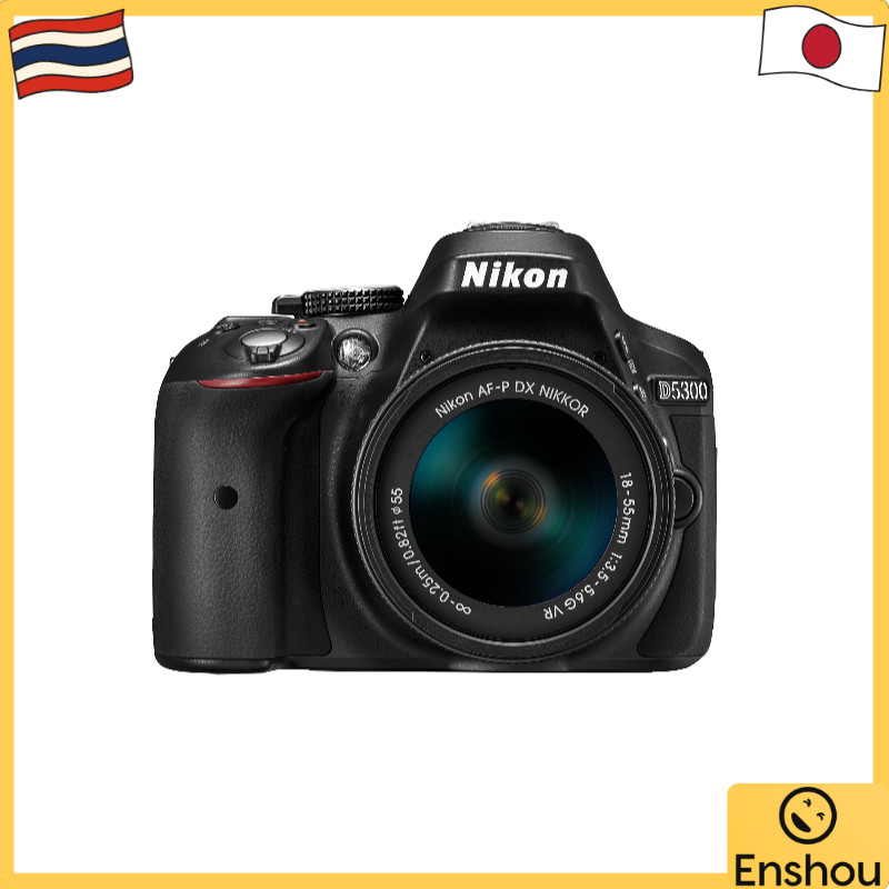 จากญี่ปุ่น [สินค้ามือสอง]Nikon Digital SLR Camera D5300 AF-P 18-55 VR Lens Kit Black D5300LKP18-55