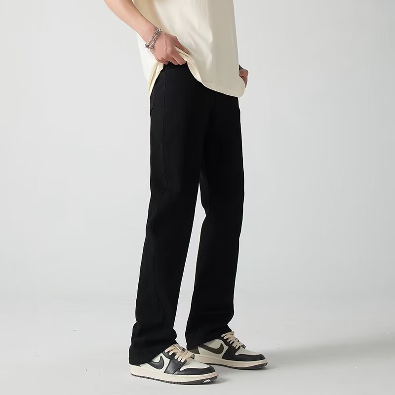 Mc JEANS กางเกงยีนส์ผู้ชาย กางเกงยีนส์ แม็ค แท้ ผู้ชาย กางเกงยีนส์ขายาว ขาตรง สีดำ ทรงสวย ใส่สบาย รุ