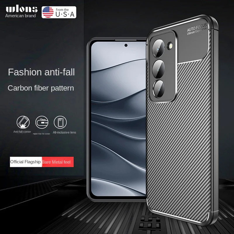 CASE XIAOMI REDMI 15 / REDMI 15C / POCO C85 COVER คาร์บอนไฟเบอร์ PATTERN AUTOFOCUS SLIM FIT SHOCKPRO