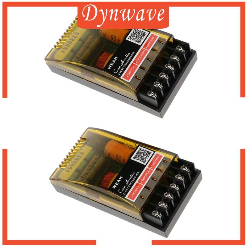 [Dynwave] 2 ชิ้น 220W 2-6ohm 2 ทางลําโพงตัวแบ่งความถี่ Amp Crossover Filter
