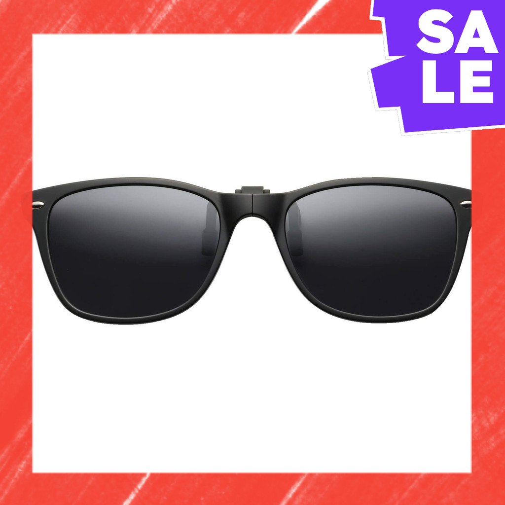 Direct From Japan HUG OZAWA GR-010C Black Matte green glass Instant Sunglasses Foldable Clip-on Sung