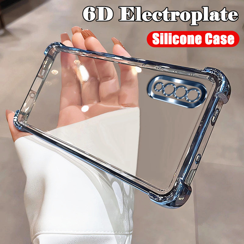 สําหรับ Samsung Galaxy A30s 6.4 นิ้ว SM-A307F A307FN A307GN ซิลิโคนนุ่มขอบชุบ Jelly กรณีทหารเกรดป้อง