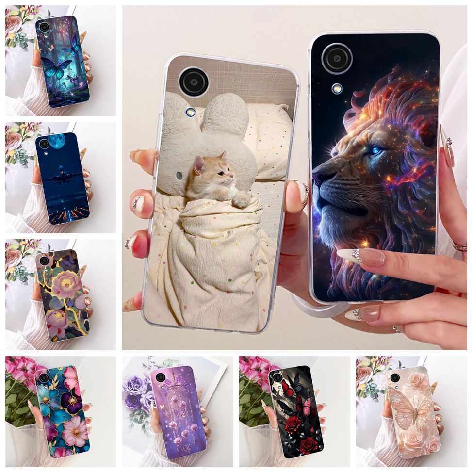 Clear สําหรับ Samsung A03 Core SM-A032F SM-A032M สําหรับ Samsung Galaxy A03 Core กรณีแมวน่ารักแฟชั่น