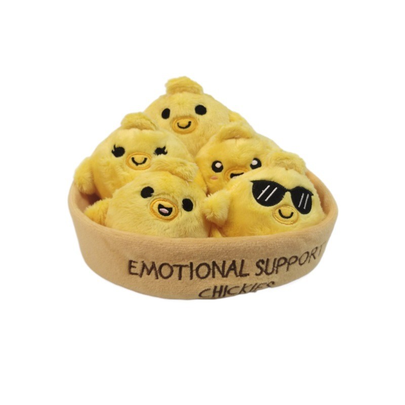 ส่วนลดใหม่!!🔥WHAT DO YOU MEME? Emotional Support CuteChiken ตุ๊กตา Plush การตกแต่งโต๊ะ ยอดนิยม TIKTO