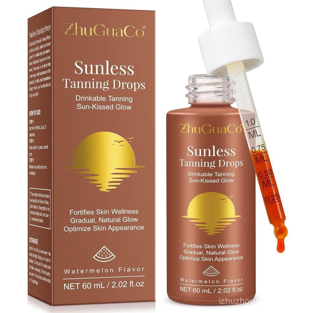Sunless Tanning Drops to Drink, Sunless Tanning Liquid Drops - Tan Theory Drop to Drink, Moisturizin