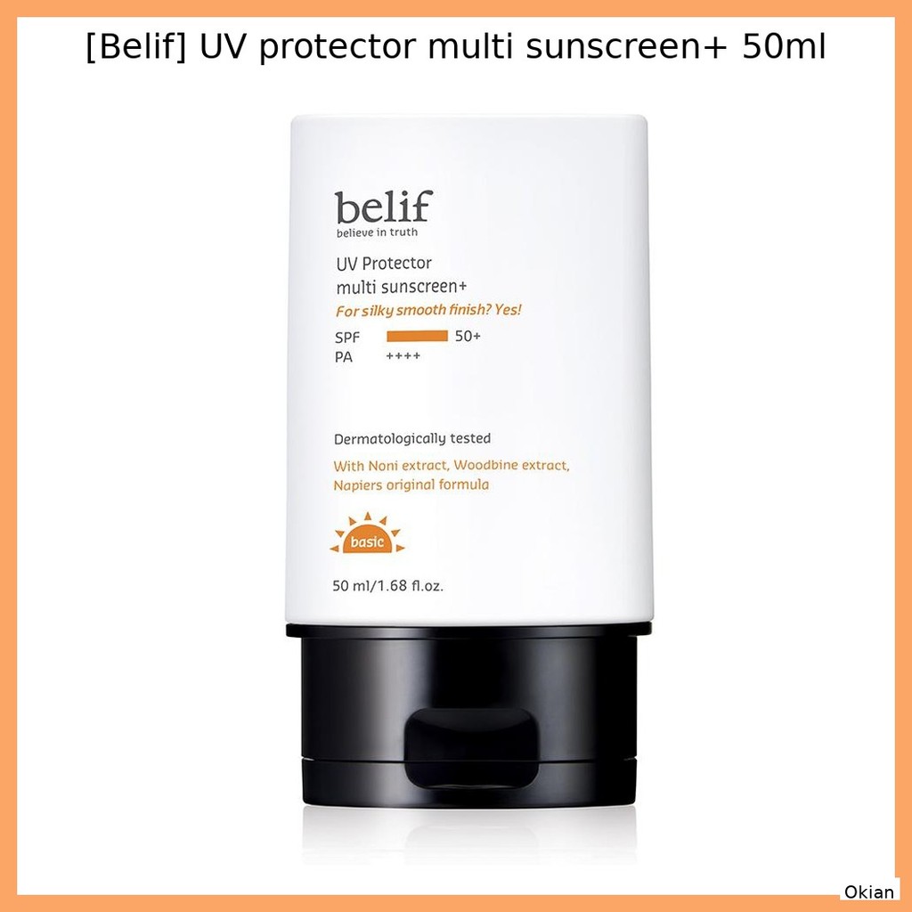 [Belif] UV protector multi sunscreen+ 50ml / น้ําหนักเบา Hydrati by Okian