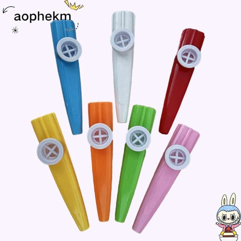 AOPHEKM Kazoo, พลาสติก 1/5/10PCS Kazoo ขลุ่ย, สีสัน Joyful ตลกอังกฤษเครื่องดนตรี Party