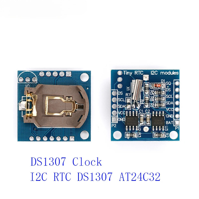 2 ชิ้น I2C RTC DS1307 AT24C32 โมดูลนาฬิกาเวลาจริงสําหรับ AVR ARM PIC Tiny RTC I2C โมดูลหน่วยความจํา 