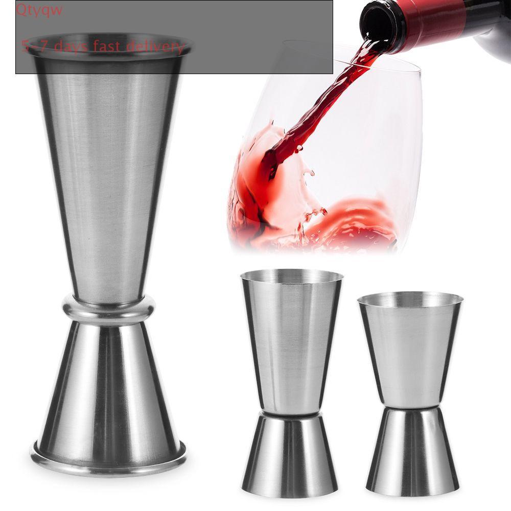 QTYQW วัด Jigger Gadgets ครัวแก้วดื่ม Dual Shot