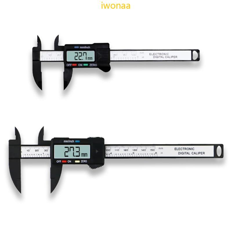 Iwo Digital Caliper Electronic Digital Vernier Calipers 6 นิ้ว 0- 100 150 มม. 1 5V
