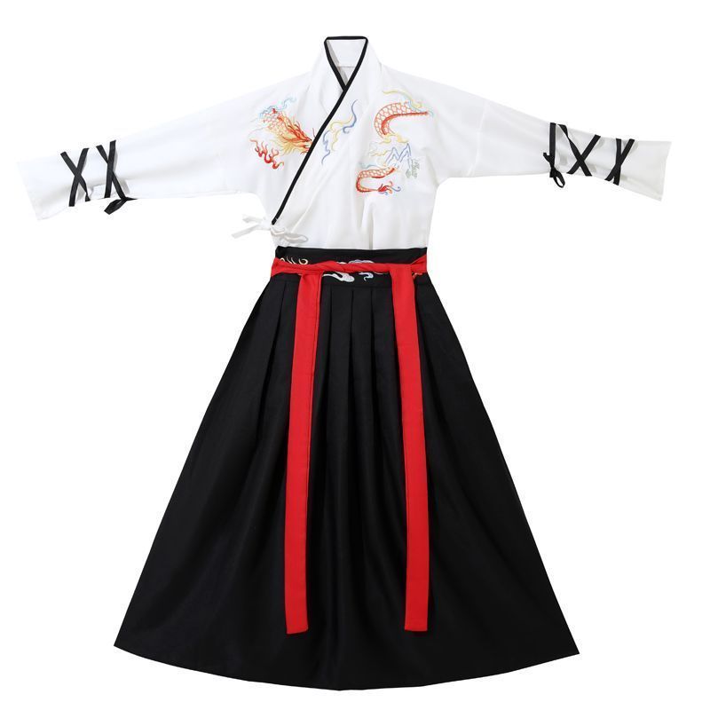 ชุดแต่งกาย Overlord Dont Ji และ Prodigal พร้อมอาวุธจำพวกดาบ ในสไตล์ Hanfu สำหรับงานวันเด็ก 12.26.6