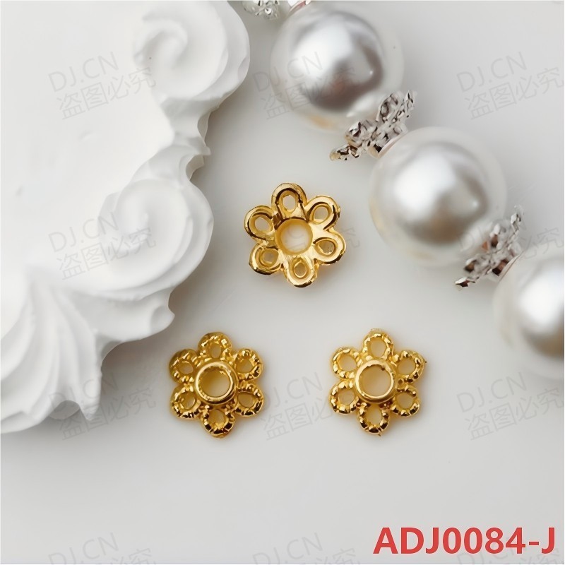 ADJ0084 [โมโนโครมฟรี 30 ชิ้นสําหรับการสั่งซื้อมากกว่า 100 ชิ้น] 14 พันทองรักษาทั้งร่างกายหนาเงิน Receptacle Spacer นูนหางกลวงหกกลีบขนาดเล็กทําด้วยมือ DIY จับคู่เครื่องประดับธรรมชาติอุปกรณ์เสริมวัสดุแพคเกจ ราคา ถูกที่สุด ดีลบีเคเค แกลเลอรีภาพที่ 2