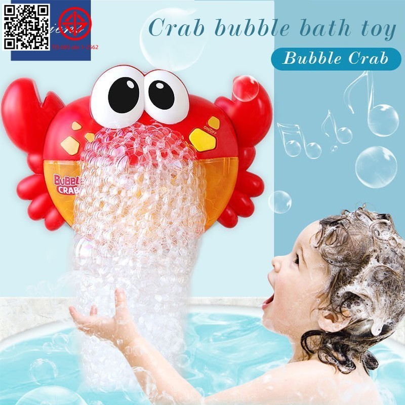 ของเล่นเด็ก ปูเป่าฟอง Crab Bubble เครื่องเป่าฟองรูปปู " ของเล่นเด็ก คู่หูที่ดีสำหรับการอาบน้ำ! อาบน้ำทารกในห้องน้ำของเล่