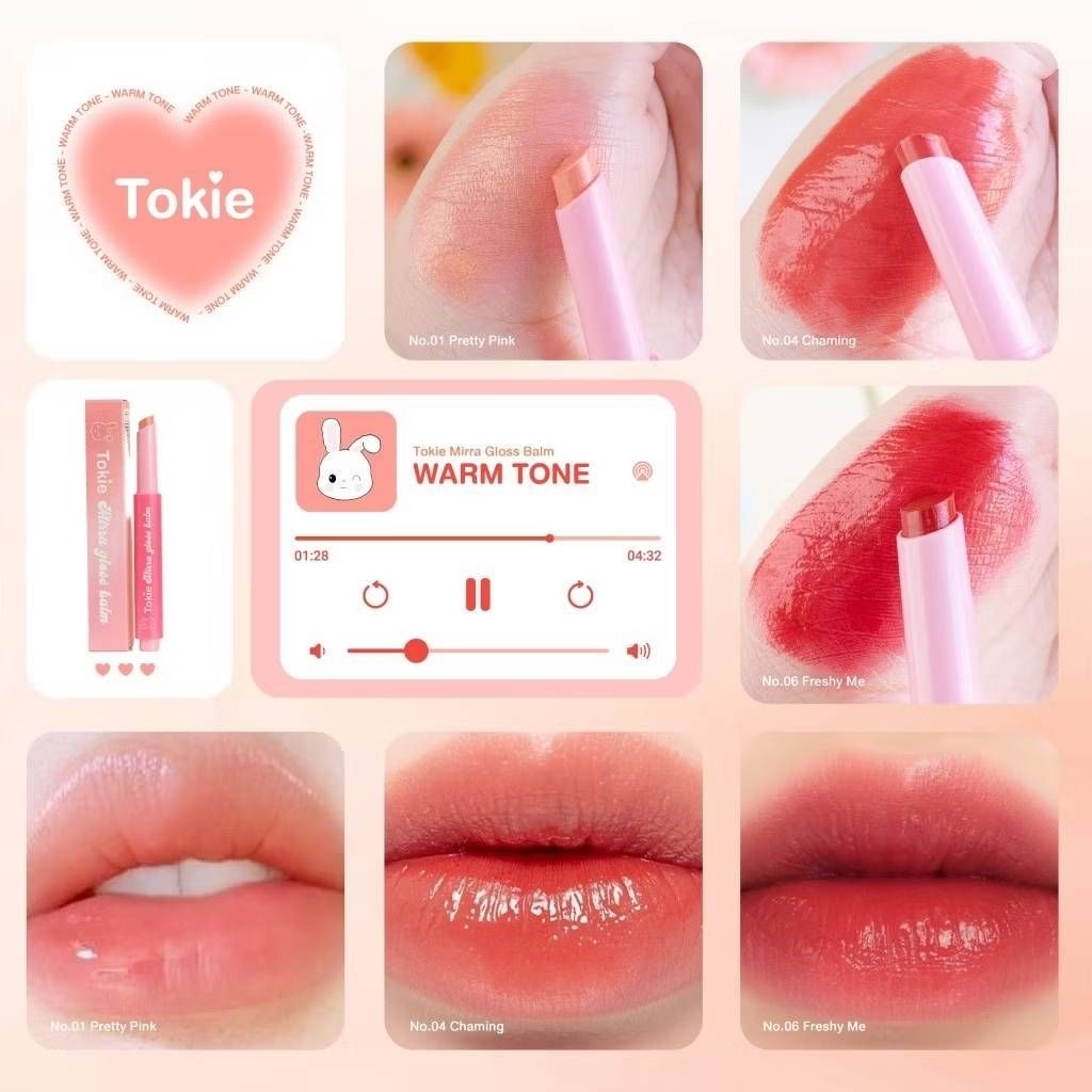 ลิป Tokie โทกี้ เมอร์ร่ากลอสบาล์ม  สีสวย ปากดูอวบอิ่ม