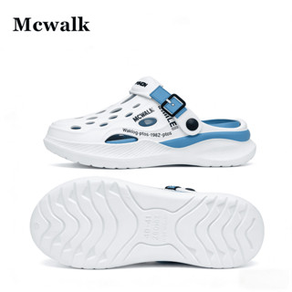 McWalk/รองเท้าแตะผู้ชาย/clogs/ พื้นหนา/หัวโต/กันลื่น/ใส่บ้าน…