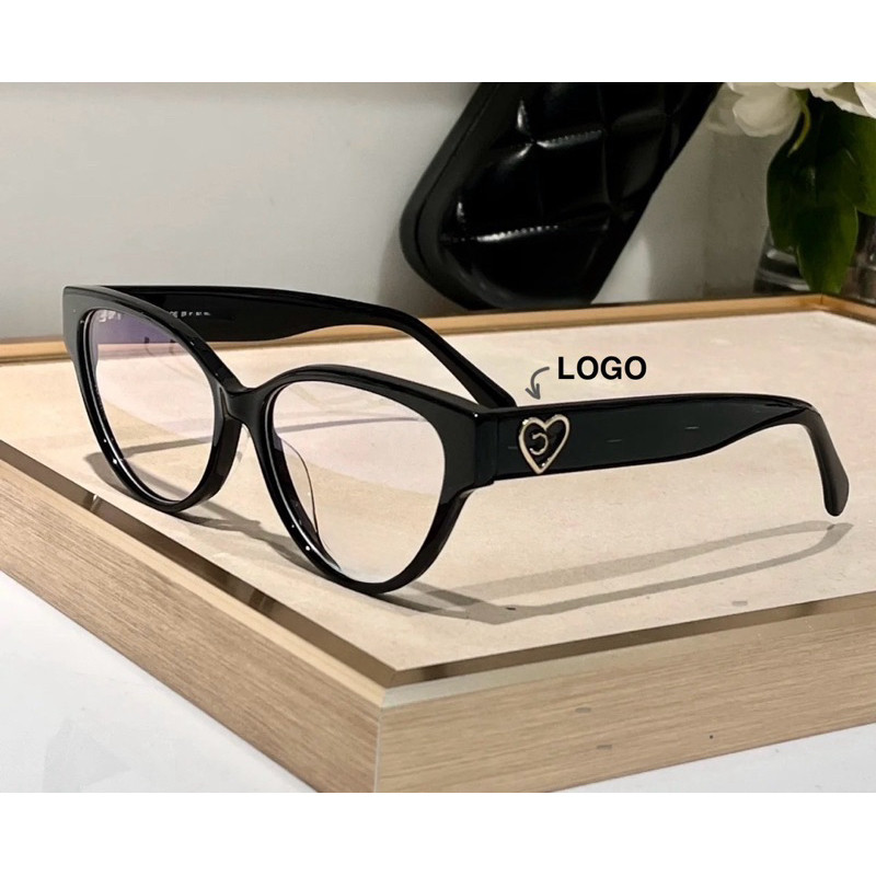 DISTRICT 5 - CHARM HEART CAT EYE GLASS FRAME >< CHA N...