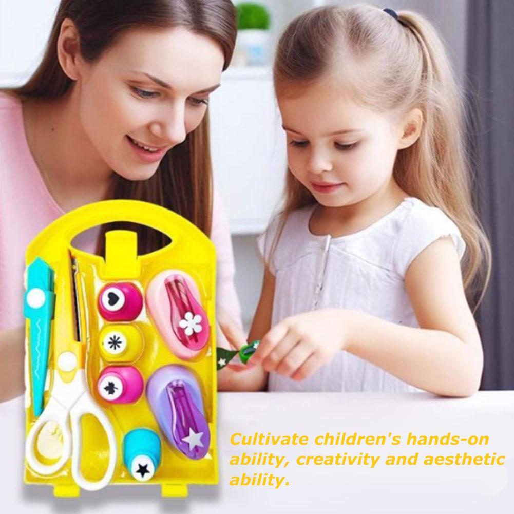 Creative Kids Diy Puncher Craft Set, เครื่องตัดรูปทรงสําหรับงานฝีมือ, ใบไม้, ผีเสื้อ, Star Heart F8m