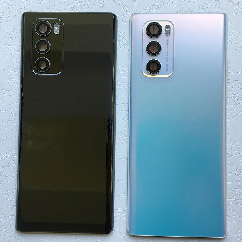 Glass Battery Cover For LG Wing 5G LMF100N LM-F100V Battery Door Back Housing Cover Repair Parts Wit